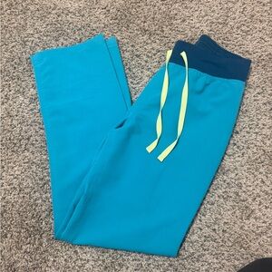 Figs Teal Livingston Pants